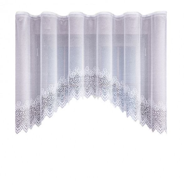 Firanka gotowa żakardowa 001539 - 120x250 cm - biały