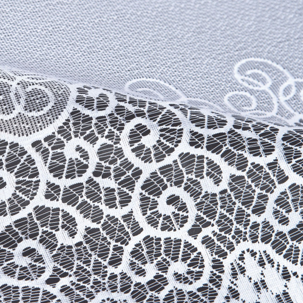 Firanka gotowa żakardowa 001539 - 160x300 cm - biały