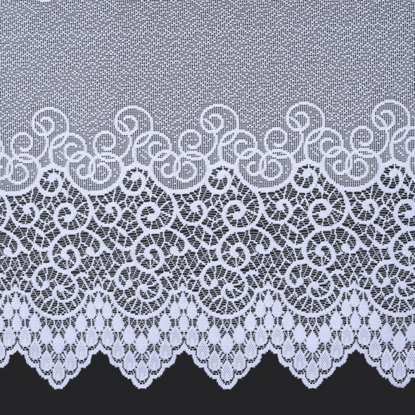 Firanka gotowa żakardowa 001539 - 160x490 cm - biały