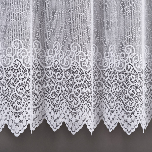 Firanka gotowa żakardowa 001539 - 250x200 cm - biały