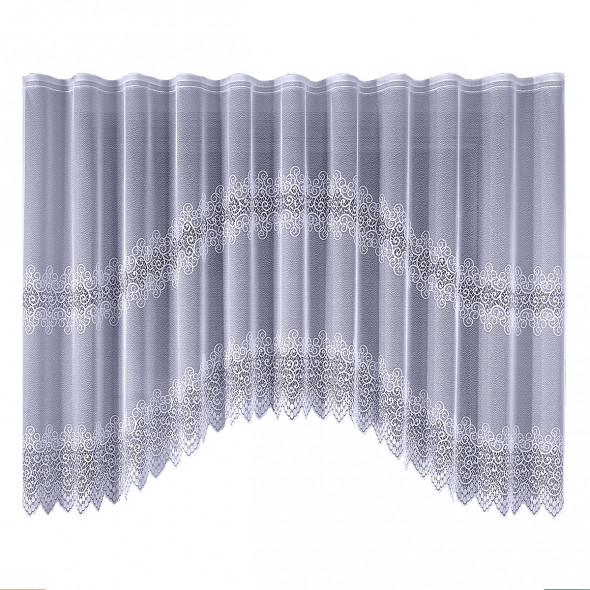 Firanka gotowa żakardowa 001539 T - 160x300 cm - biały