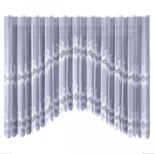 Firanka gotowa żakardowa 001678 - 160x320 cm - biały