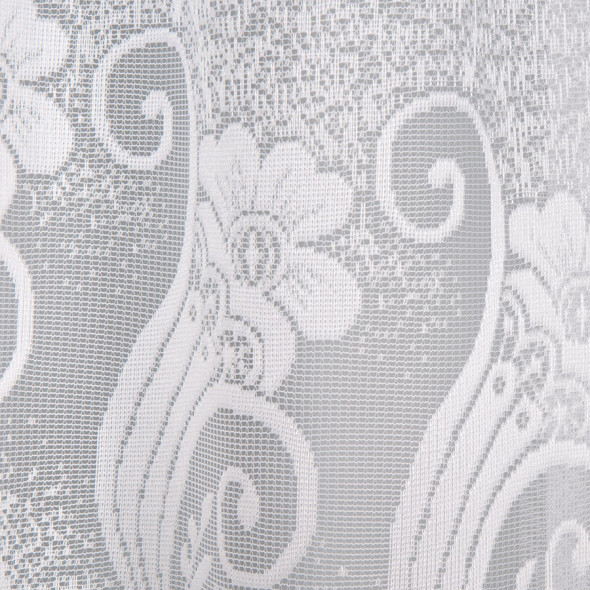 Firanka gotowa żakardowa 002245 - 160x310 cm - biały