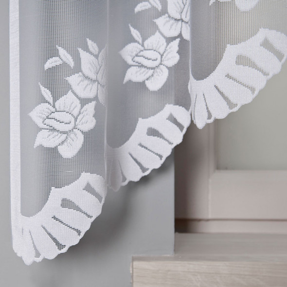 Firanka gotowa żakardowa 002648 - 160x310 cm - biały