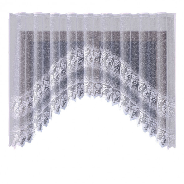 Firanka gotowa żakardowa 003804 - 160x310 cm - biały
