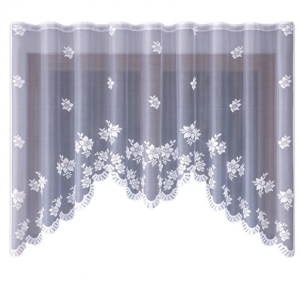 Firanka gotowa żakardowa 003805 - 160x310 cm - biały