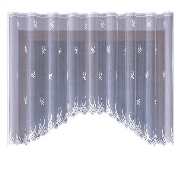 Firanka gotowa żakardowa 003807 - 160x310 cm - biały