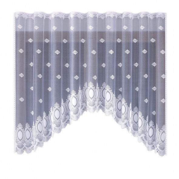 Firanka gotowa żakardowa 003809 - 160x310 cm - biały