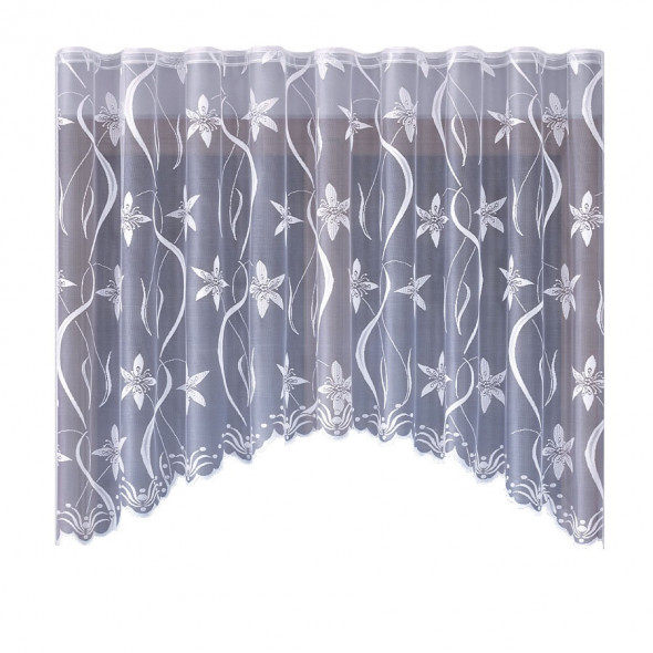 Firanka gotowa żakardowa 003811 - 160x310 cm - biały