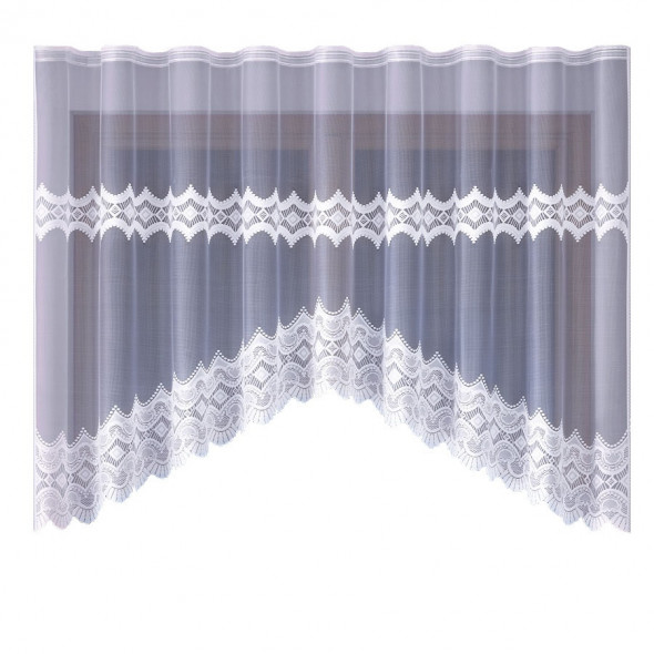Firanka gotowa żakardowa 003814 - 160x320 cm - biały