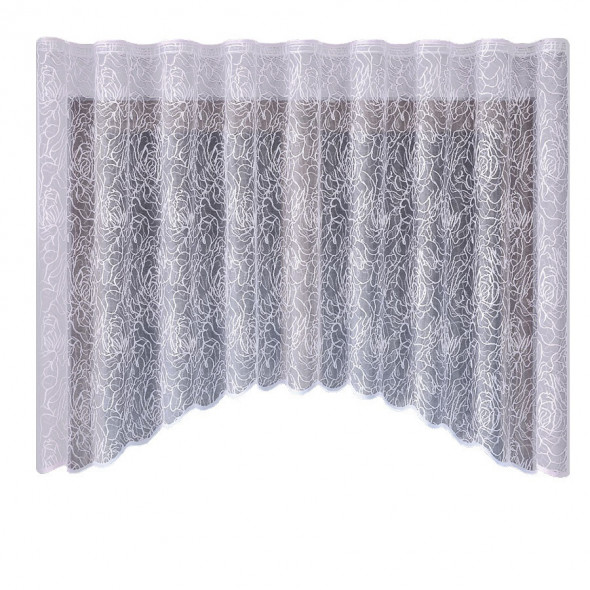 Firanka gotowa żakardowa 003815 - 160x310 cm - biały