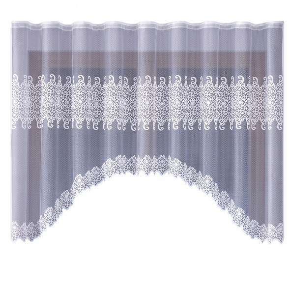 Firanka gotowa żakardowa 003819 - 160x310 cm - biały