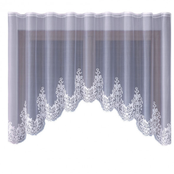 Firanka gotowa żakardowa 003820 - 160x320 cm - biały