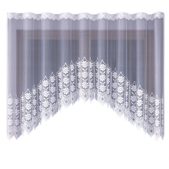 Firanka gotowa żakardowa 003821 - 160x310 cm - biały