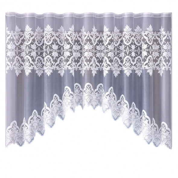 Firanka gotowa żakardowa 003826 - 160x310 cm - biały