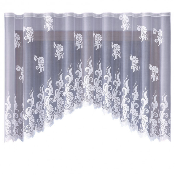 Firanka gotowa żakardowa 003830 - 160x310 cm - biały
