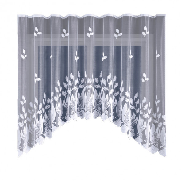 Firanka gotowa żakardowa 003831 A - 160x300 cm - biały