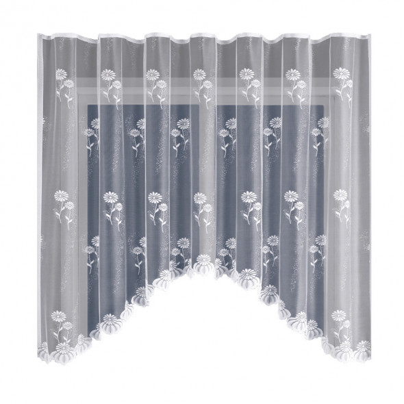 Firanka gotowa żakardowa 003834 - 160x300 cm - biały