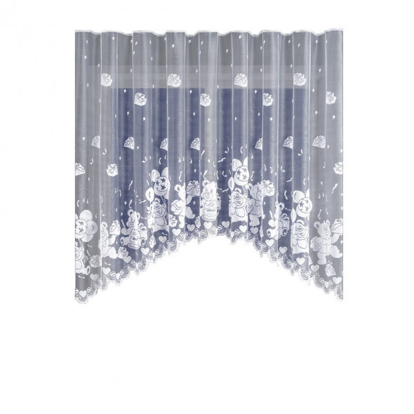 Firanka gotowa żakardowa 003835 - 160x300 cm - biały