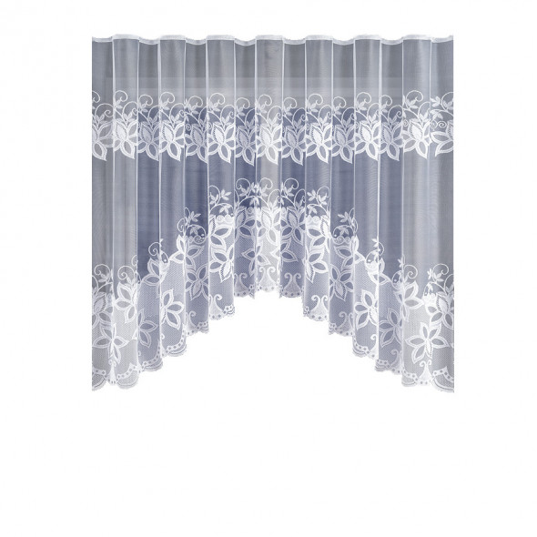 Firanka gotowa żakardowa 003838 - 160x300 cm - biały