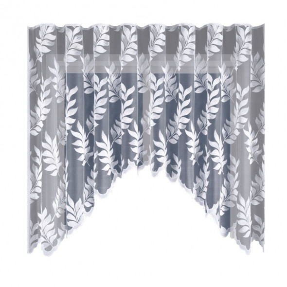 Firanka gotowa żakardowa 003839 - 160x300 cm - biały