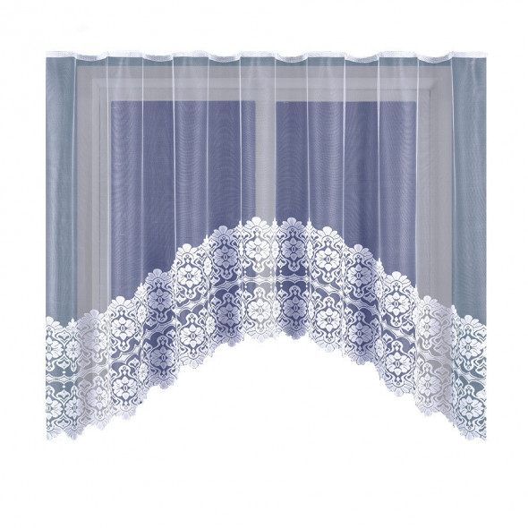 Firanka gotowa żakardowa 003844 - 160x300 cm - biały