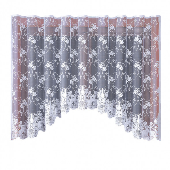 Firanka gotowa żakardowa 003900 - 160x320 cm - biały