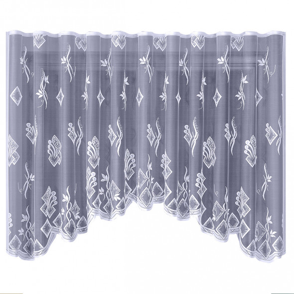 Firanka gotowa żakardowa 003911 - 160x320 cm - biały