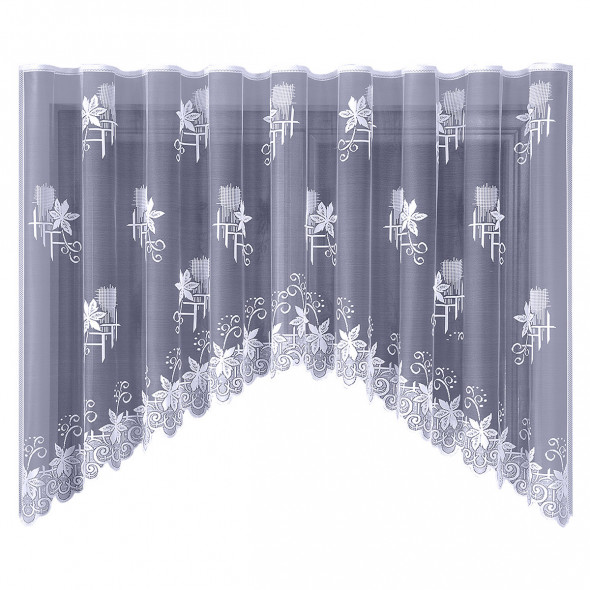 Firanka gotowa żakardowa 003922 - 160x400 cm - biały