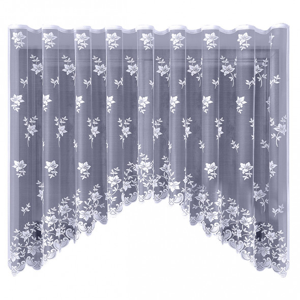 Firanka gotowa żakardowa 003923 - 160x320 cm - biały