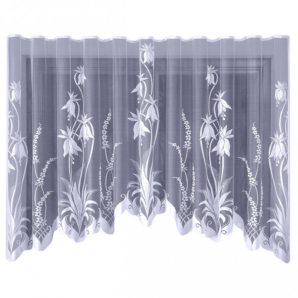 Firanka gotowa żakardowa 003925 - 160x300 cm - biały