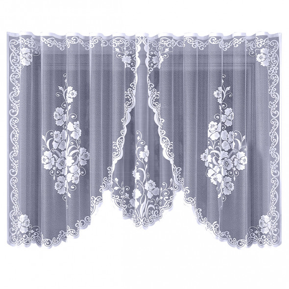 Firanka gotowa żakardowa 003928 - 160x330 cm - biały