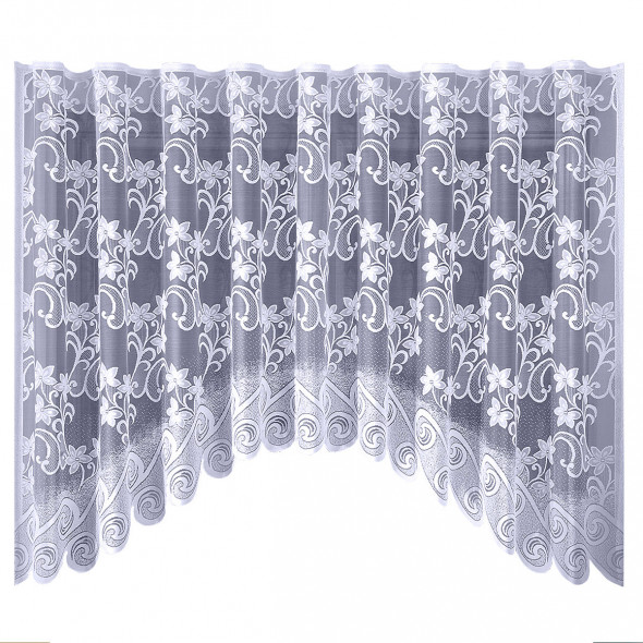 Firanka gotowa żakardowa 003942 - 160x420 cm - biały
