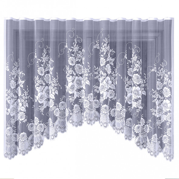 Firanka gotowa żakardowa 003944 T - 160x320 cm - biały