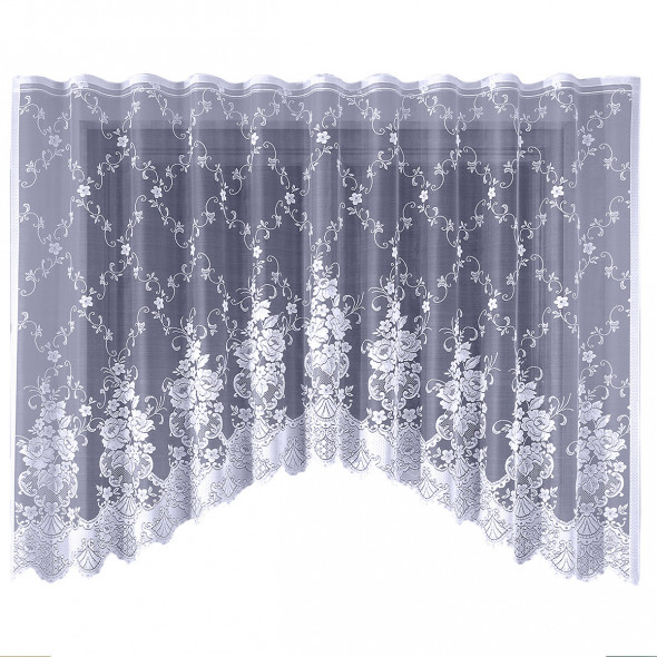 Firanka gotowa żakardowa 003947 - 160x320 cm - biały