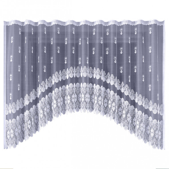 Firanka gotowa żakardowa 003949 - 160x320 cm - biała