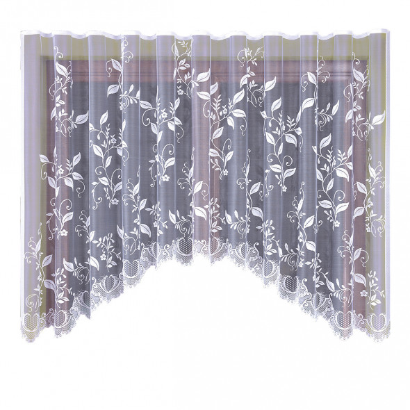 Firanka gotowa żakardowa 003951 - 160x320 cm - biały