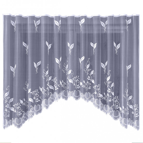 Firanka gotowa żakardowa 003957 - 160x320 cm - biały