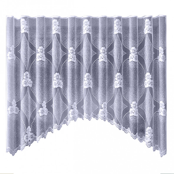 Firanka gotowa żakardowa 003983 - 160x320 cm - biały