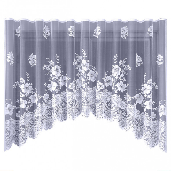 Firanka gotowa żakardowa 003990 - 160x300 cm - biały