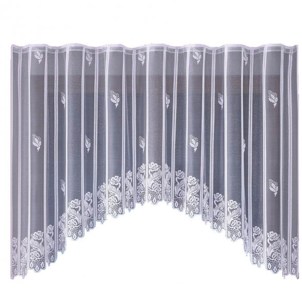 Firanka gotowa żakardowa 003991 - 160x300 cm - biały