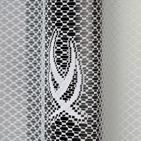 Firanka gotowa żakardowa 004017 - 160x300 cm - biały