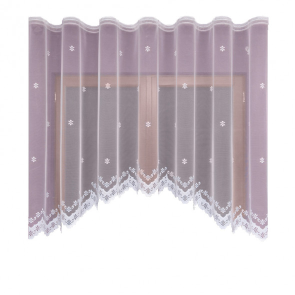 Firanka gotowa żakardowa 004252 - 180x330 cm - biały