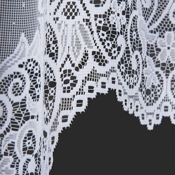 Firanka gotowa żakardowa 004304 - 180x330 cm - biały