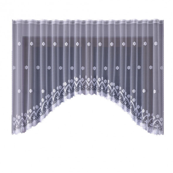 Firanka gotowa żakardowa 004421 - 160x330 cm - biały