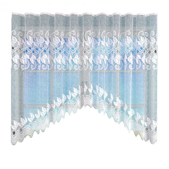 Firanka gotowa żakardowa 005139 - 160x520 cm - biały