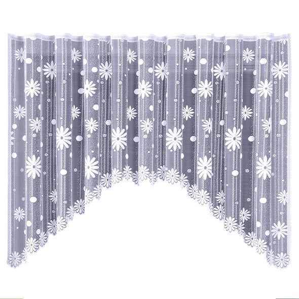Firanka gotowa żakardowa 005498 A - 160x320 cm - biały