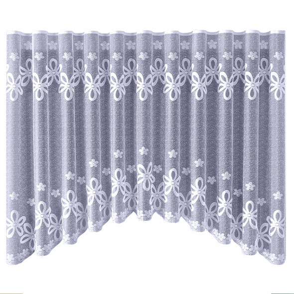 Firanka gotowa żakardowa 007231 - 160x330 cm - biały
