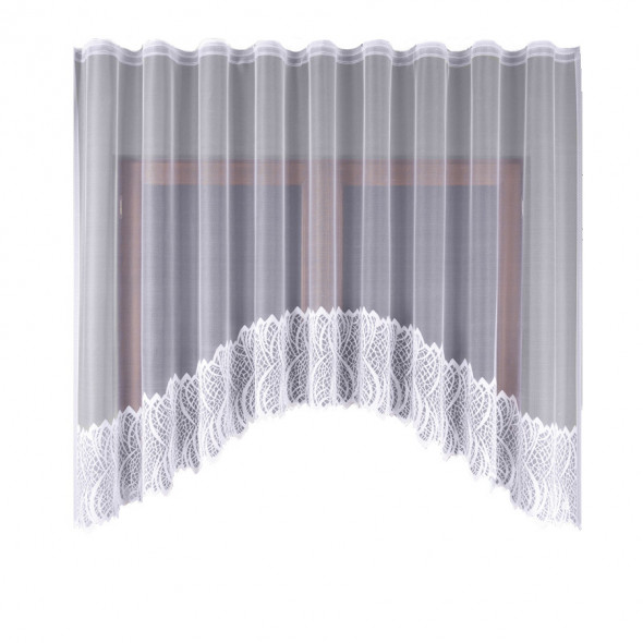 Firanka gotowa żakardowa 007261 - 160x420 cm - biały