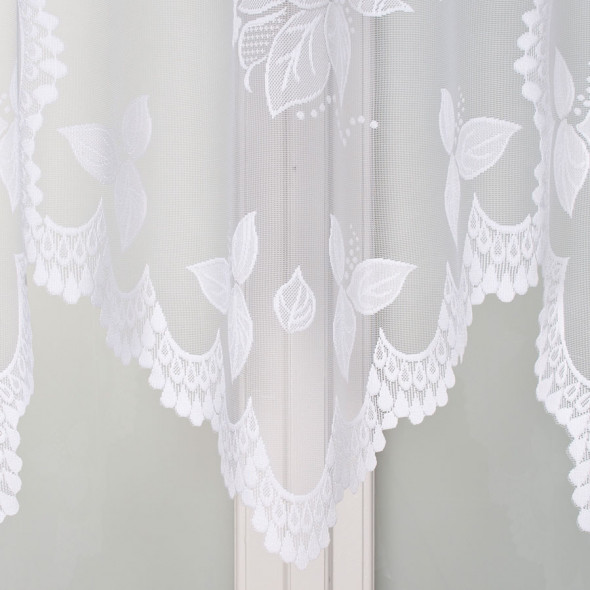 Firanka gotowa żakardowa 007263 - 160x300 cm - biały